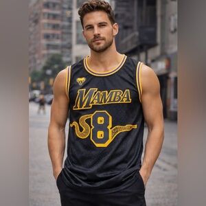 🔥 Kobe Bryant “Black Mamba” Tribute Jersey 🐍 #8 / #24 – Size